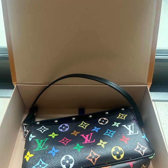 COPY - LIMITED Louis Vuitton x Takashi Murakami Pochette Accessoires Black Mult… - Picture 14 of 15